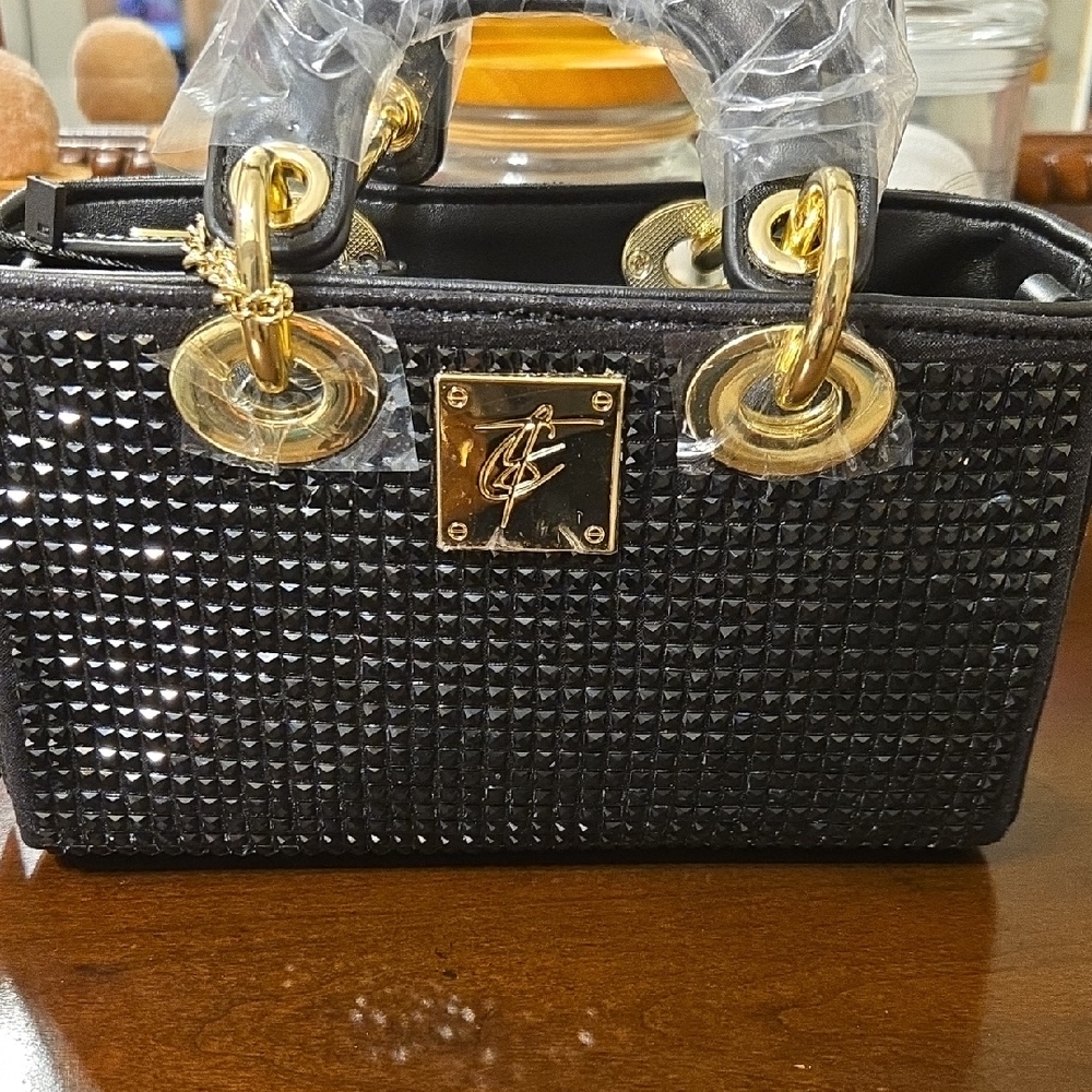 Black and Gold Designer Women's Bag